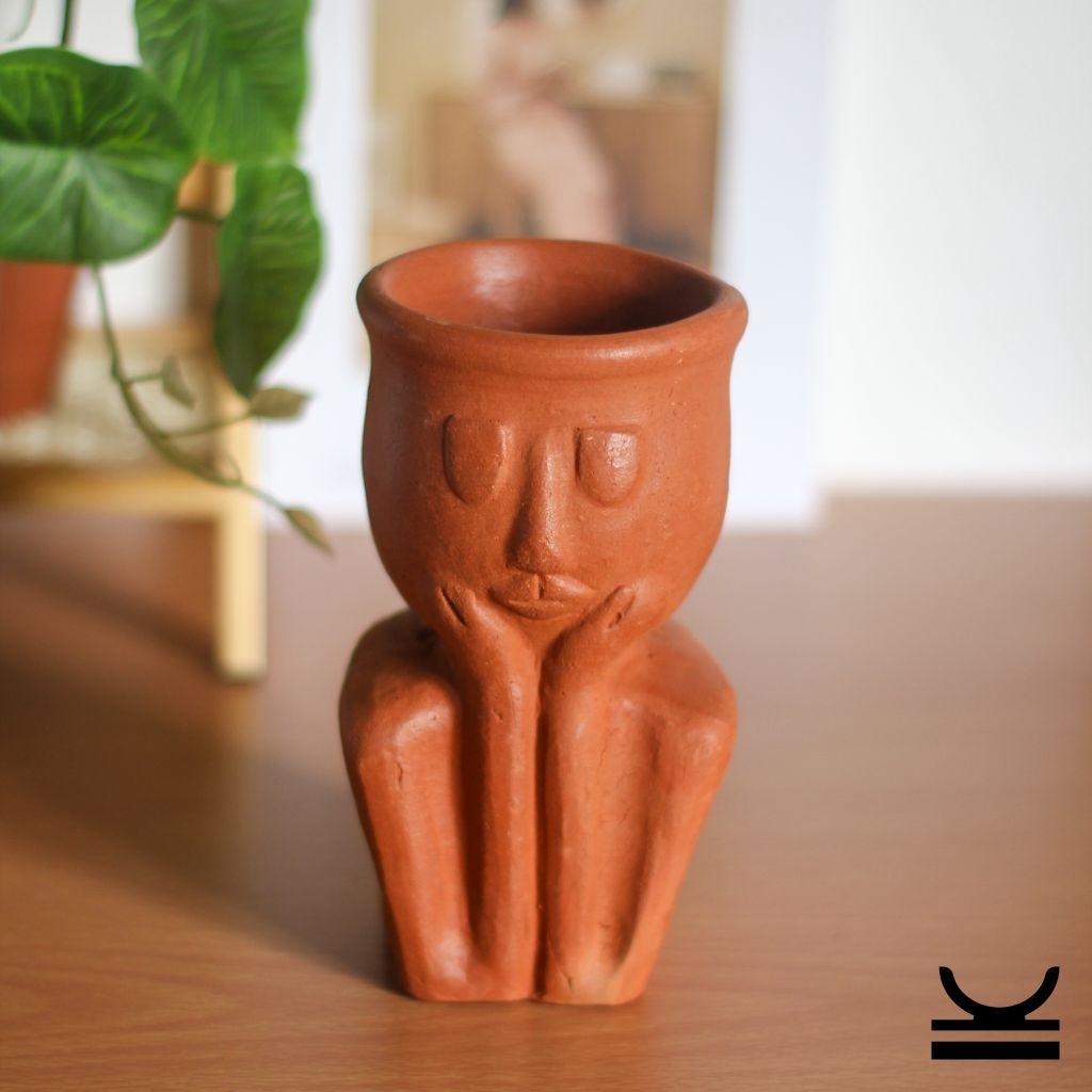 (PC01) Pot Gerabah | Pot Terakota | Pot Tanah Liat | Pot Tanaman | Pot Bunga | Aesthetic