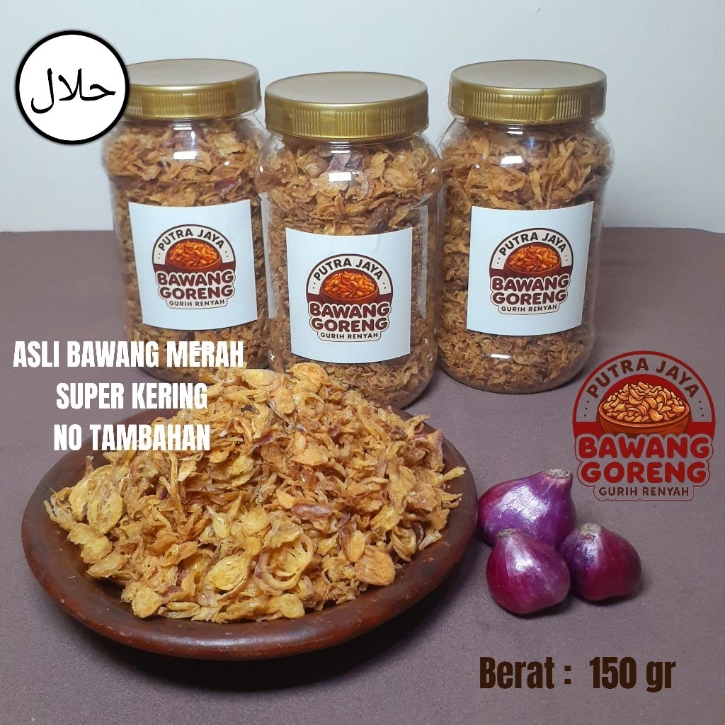 

Bawang Merah Goreng Super PREMIUM Gurih Renyah 150 gr