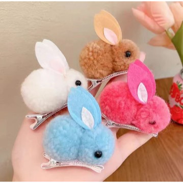 Jepit Rambut Kelinci / Jepit Rambut Anak Korea / Rabbit Hair Accessories / Jepit Rambut Lucu Ala Kor
