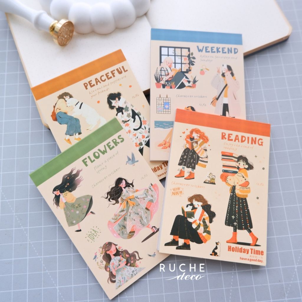 

RUCHE DECO - Sticker Book 15 - Holiday Time / Sticker Set Dekorasi Hiasan Bujo Bullet Jurnal Journaling Journal Scrapbook / Set Stiker Notebook