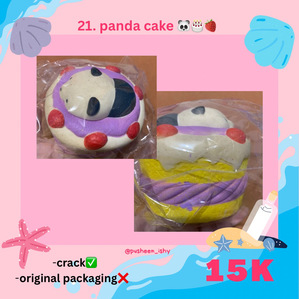 preloved squishy panda cake
