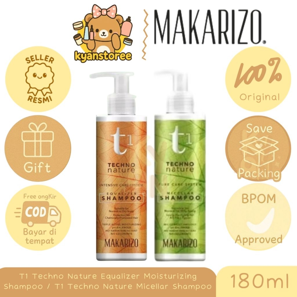 MAKARIZO T1 TECHNO NATURE EQUILIZER SHAMPOO / MAKARIZO T1  TECHNO NATURE MICELLAR SHAMPOO