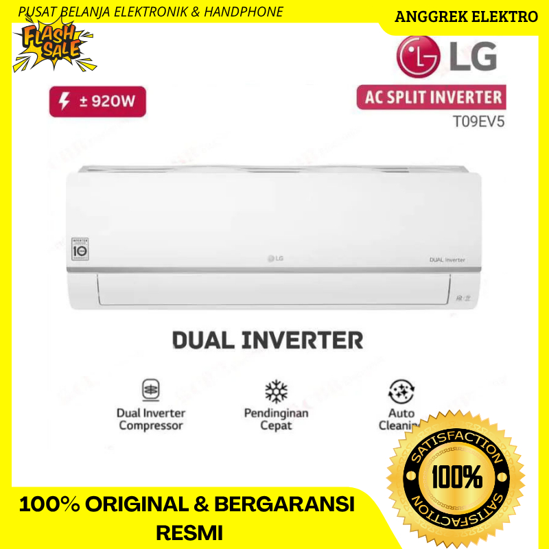 AC LG dual eco inverter 1/2pk T05EV garansi resmi free ongkir bandar lampung