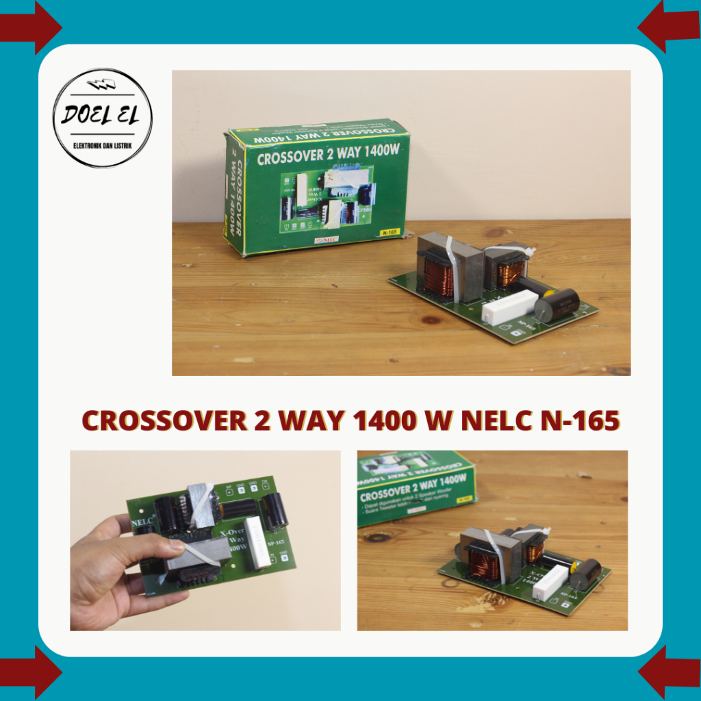 KIT CROSSOVER 2 WAY 1400 WATT NELC N-165 | KIT CROSSOVER 2 WAY