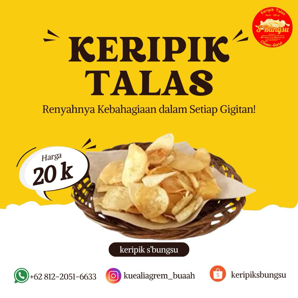 

Keripik Talas S'Bungsu