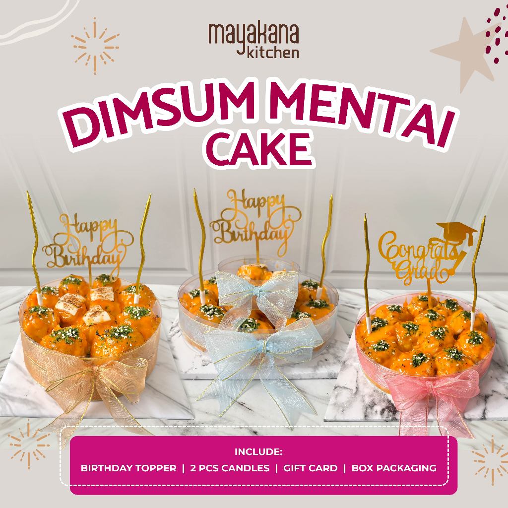 

Dimsum Mentai Cake / Dimsum Birthday / Anniversary / Graduation