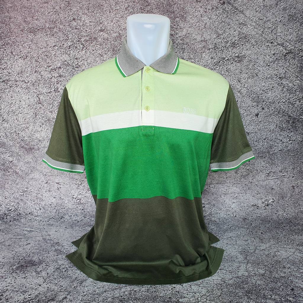 Baju Kaos Polo HUGO BOSS - Size XL sd XXL / Lebar 57 cm - Original - Second