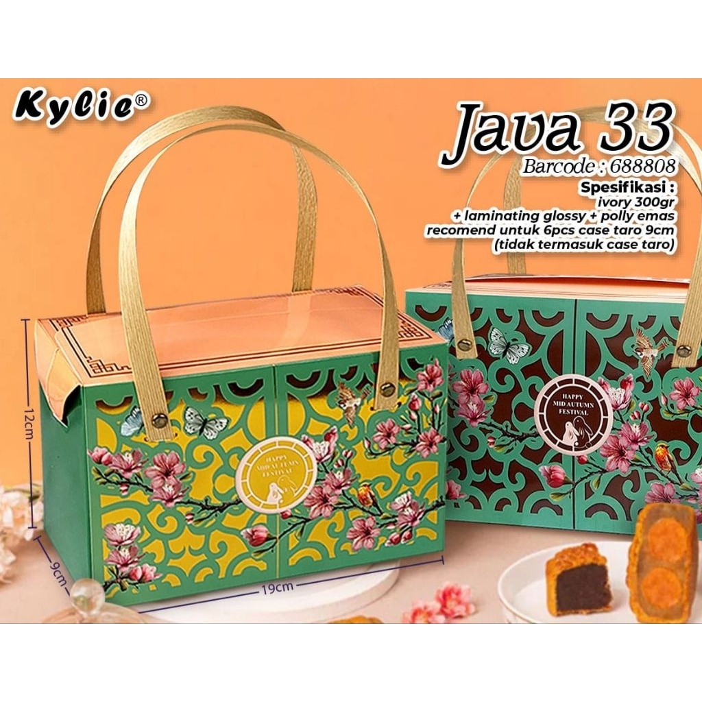 

6pcs Packaging mooncake / kotak hamper kue bulan / box tenteng mooncake