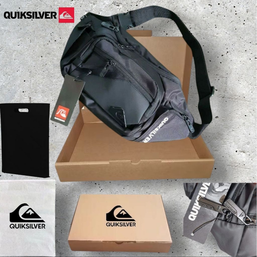 TAS QUIKSILVER TAS WAIST BAG QUIKSILVER TAS SELEMPANG QUICKSILVER