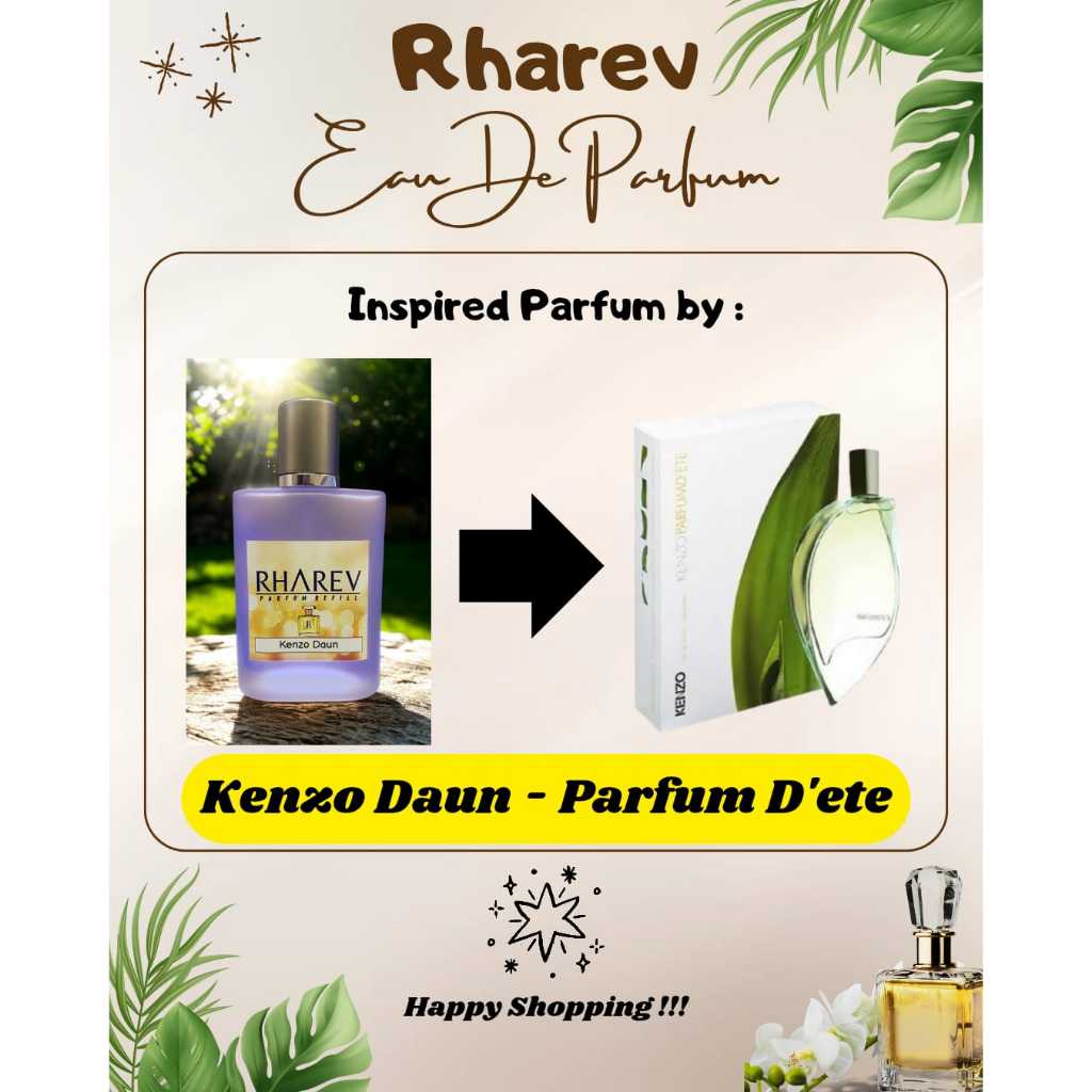 Rharev Parfum - (Kenzo Daun) #Refill Kualitas Premium #Cewek/Cowok
