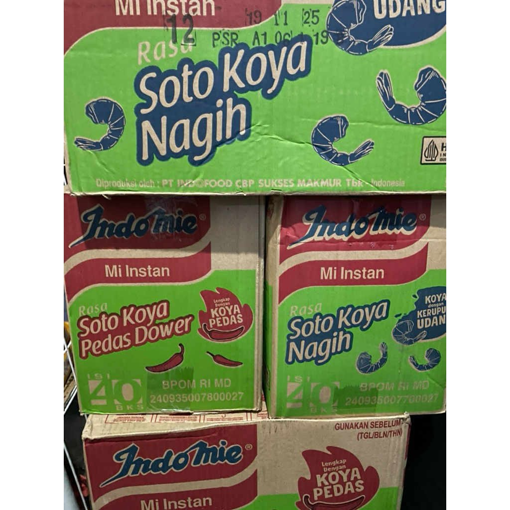 

INDOMIE SOTO KOYA NAGIH 1 DUS ISI 40 {Exp 12-2025}