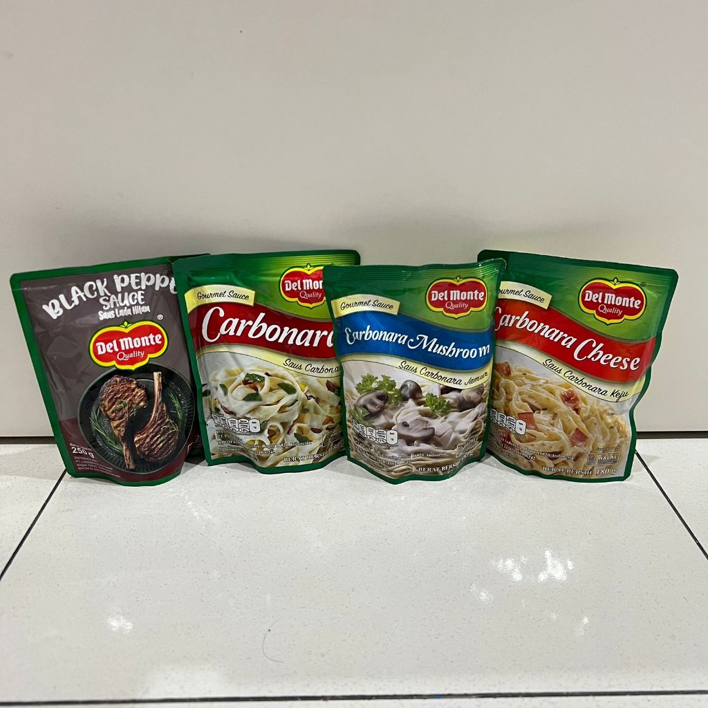 

Delmonte Saus 250 gr (Blackpepper, Carbonara, Carbonara Jamur, Carbonara Keju)