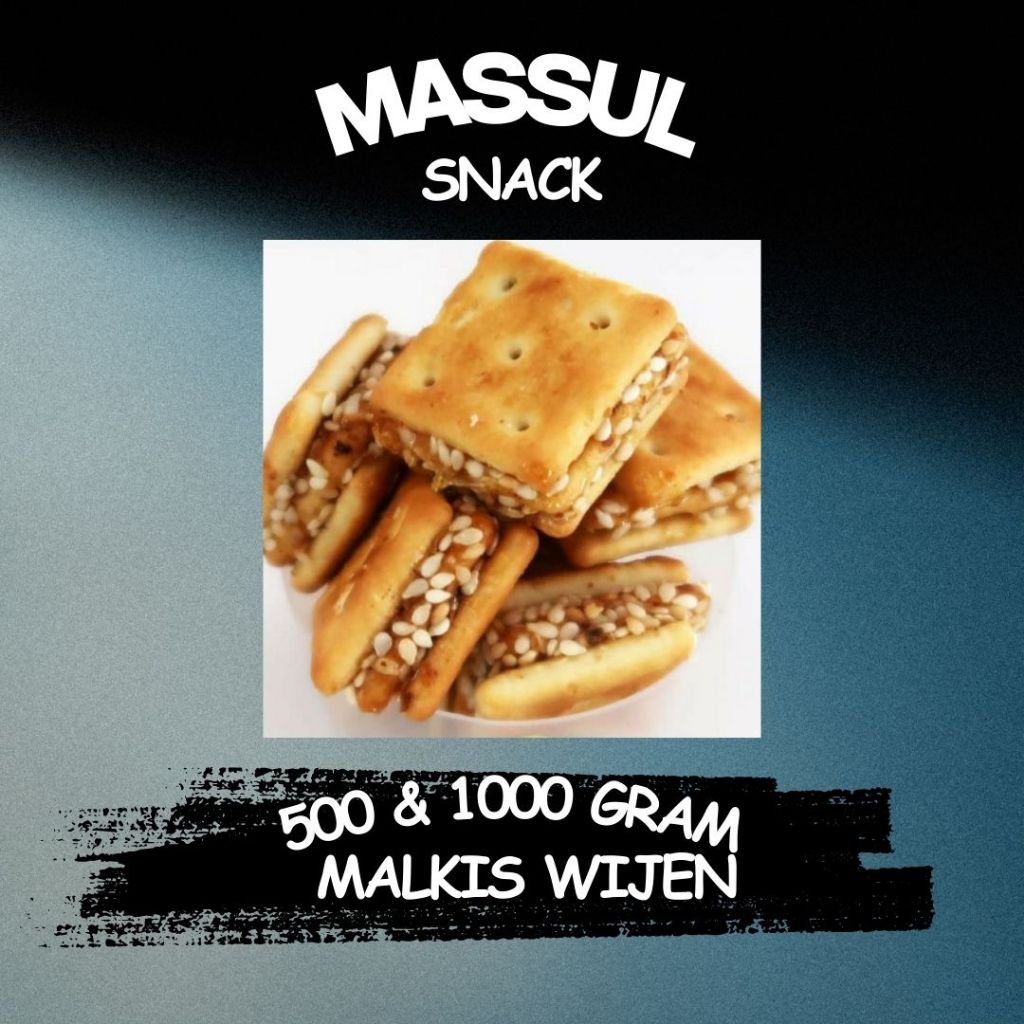 

[500 gram & 1000 gram] Cemilan Biskuit Malkist Wijen Jajanan Jadul