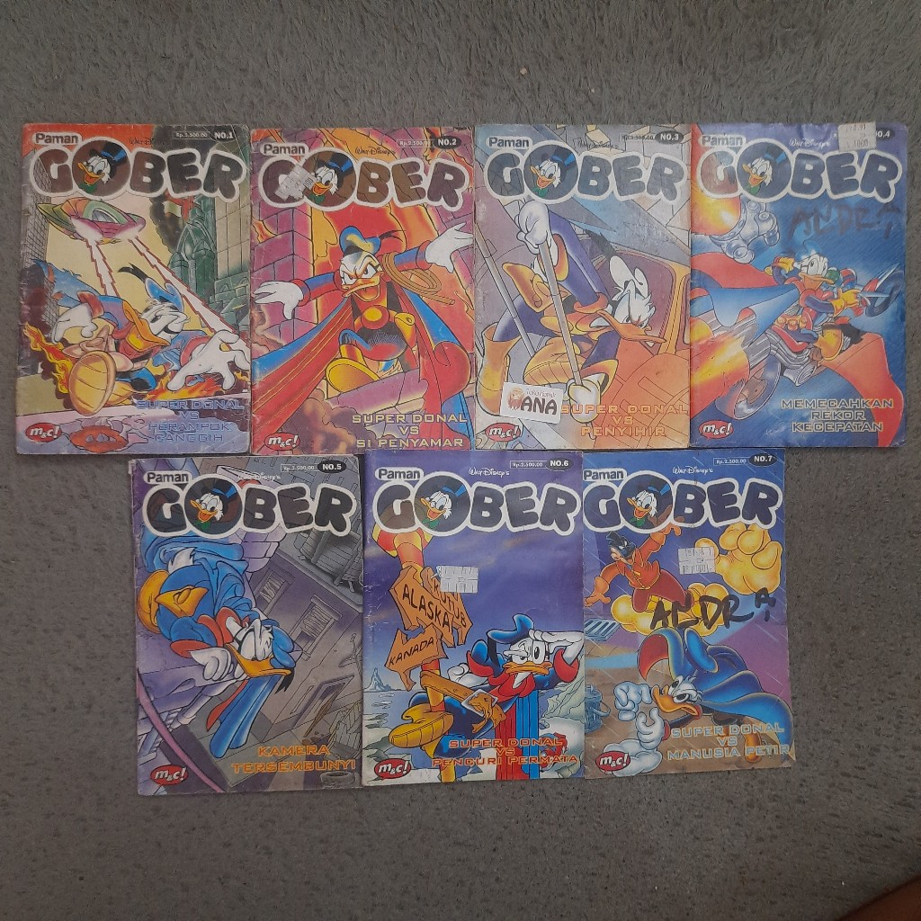 Komik SET Paman Gober Super Donal (Edisi Tipis) 1-7 Tamat (Walt Disney's)
