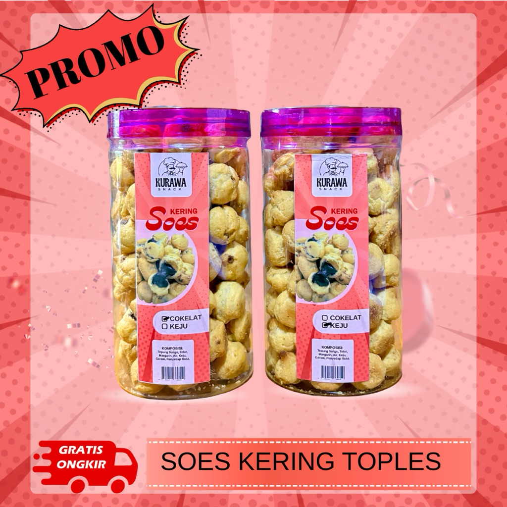 

PROMO 1 toples soes kering bebas pilih varian coklat dan keju cemilan snack renyah manis