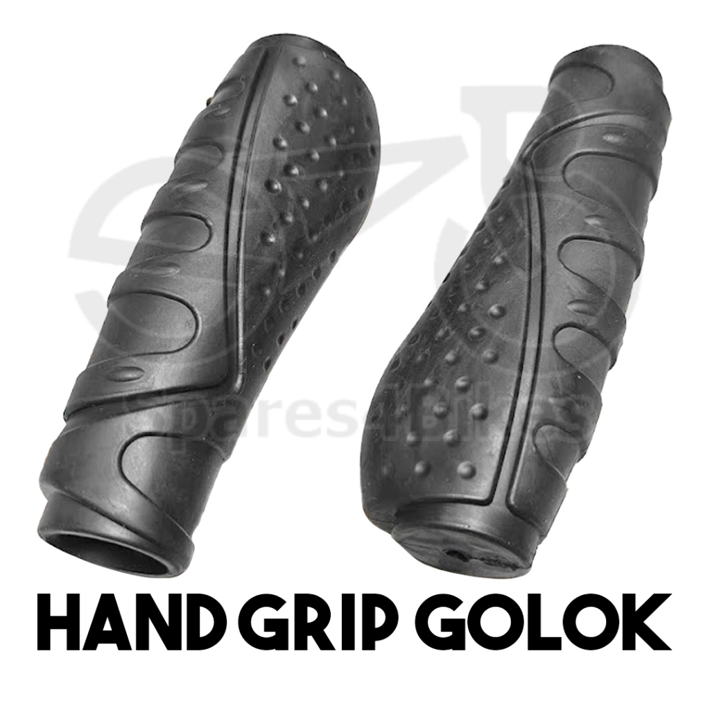 Hand Grip Sepeda 20 BMX 26 Gunung Federal Hitam Golok Sepasang