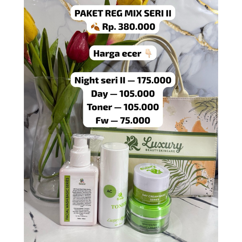 FREE GIFT - PAKET REG BASIC MIX SERI II LUXURY BEAUTY SKINCARE