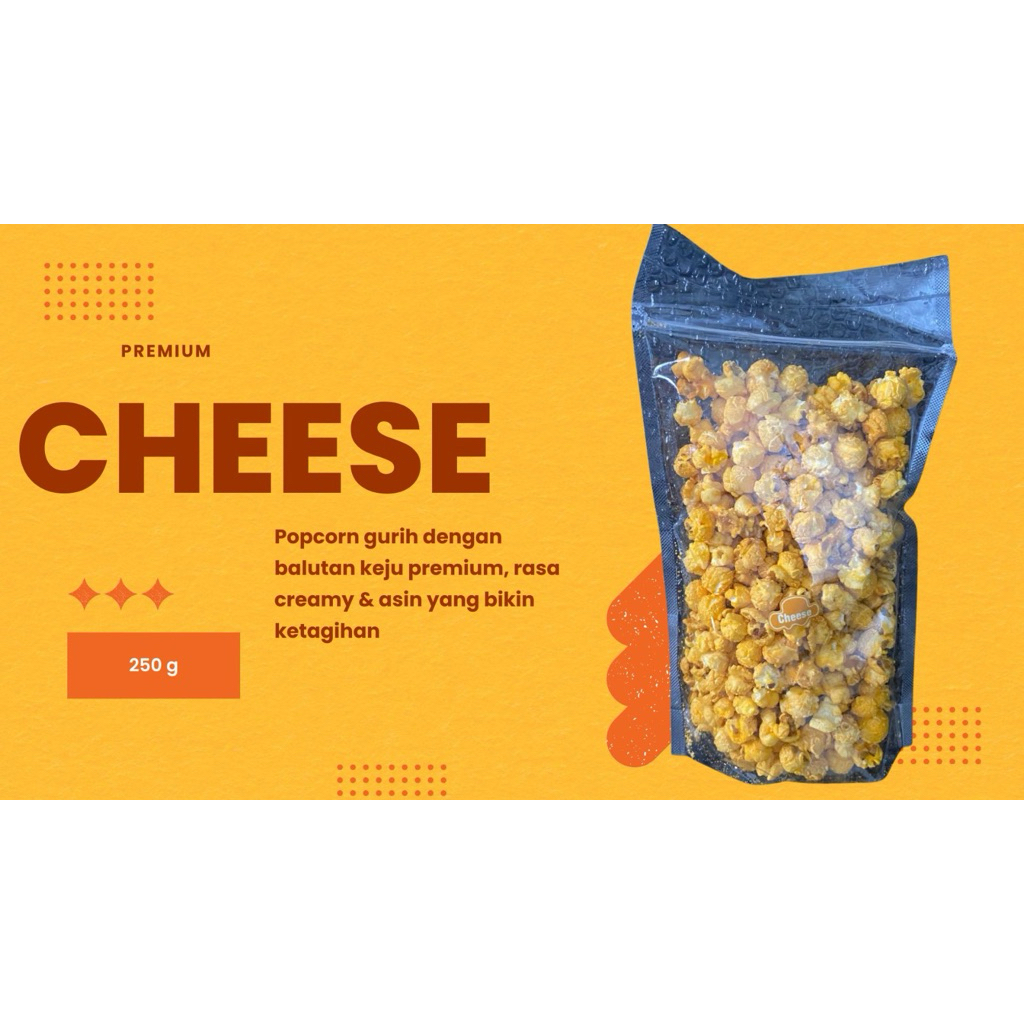 

Popcorn Premium Cheese 250 g – Grosir Harga Distributor & Free Delivery Jabodetabek