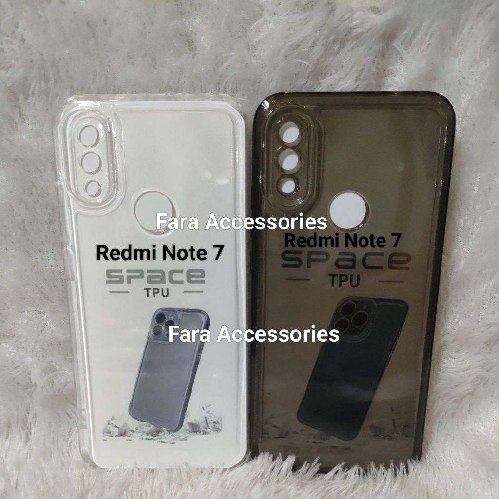 Soft Case Original Space Bening Redmi Note 7/Note 7 Pro Casing Transparan Pelindung Camera