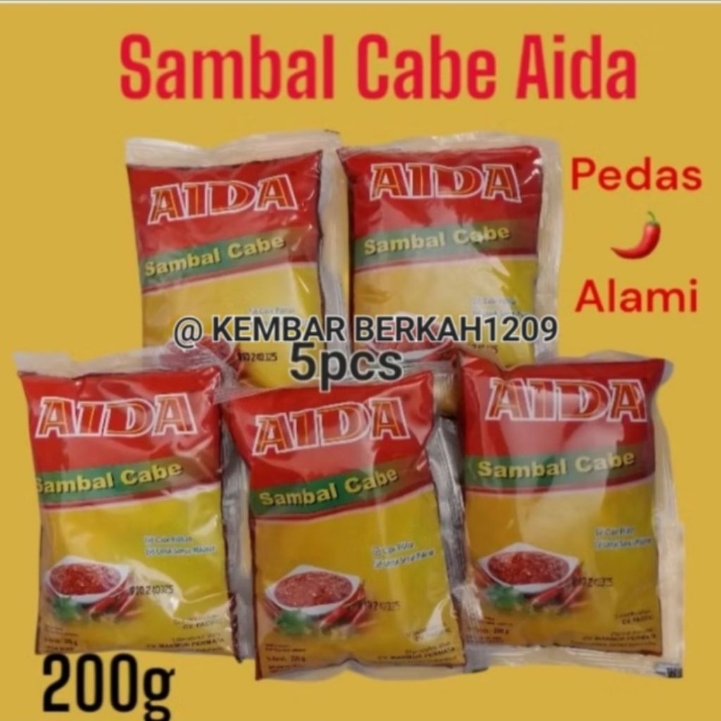 

( 5 pcs ) Sambal Cabe AIDA 200g / Chili Oil Original 200g