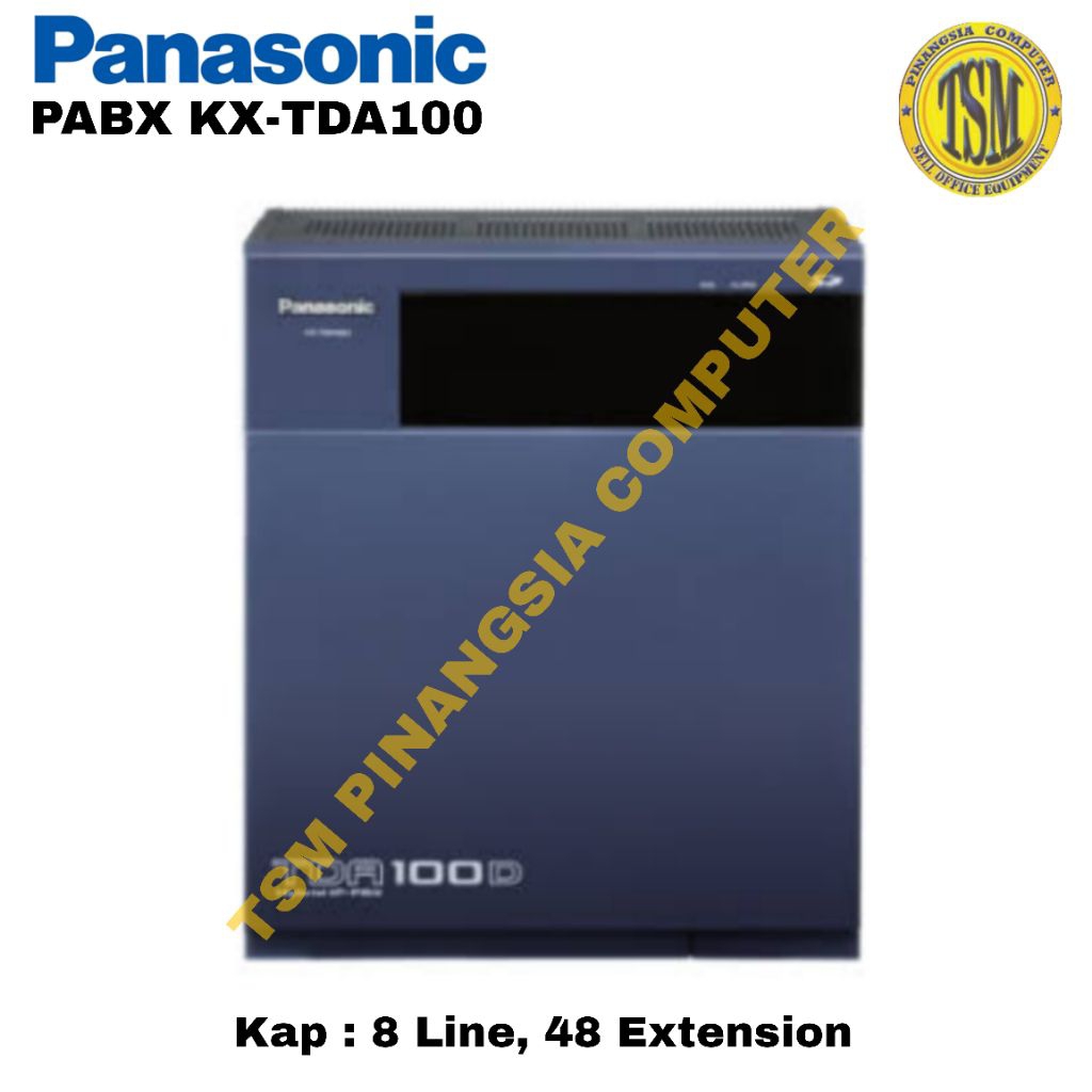 Hybird IP PABX Panasonic KX-TDA100 ( 8 Line 48 Extension ) / Panasonic KX TDA 100