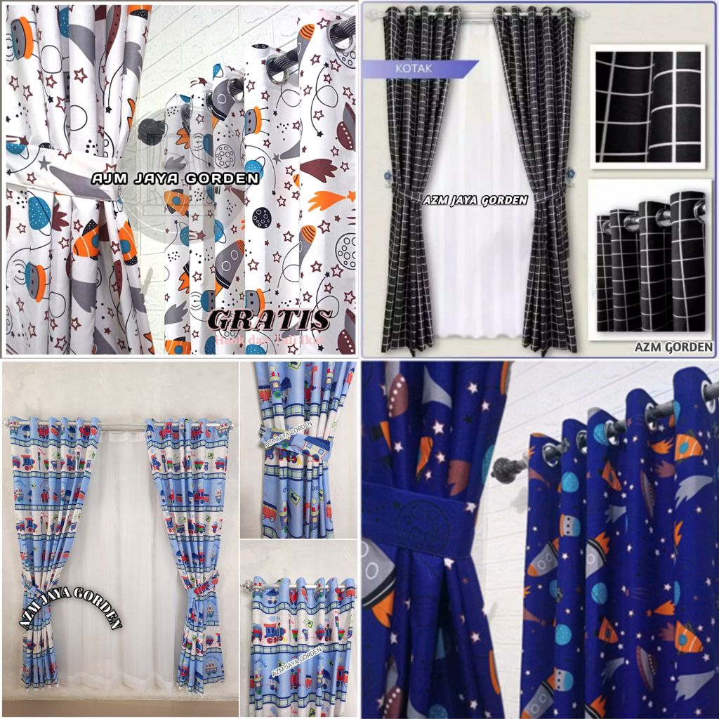 gorden jendela pintu minimalis gorden kamar anak perempuan gorden lucu/ Tirai pintu/ Gorden kamar an