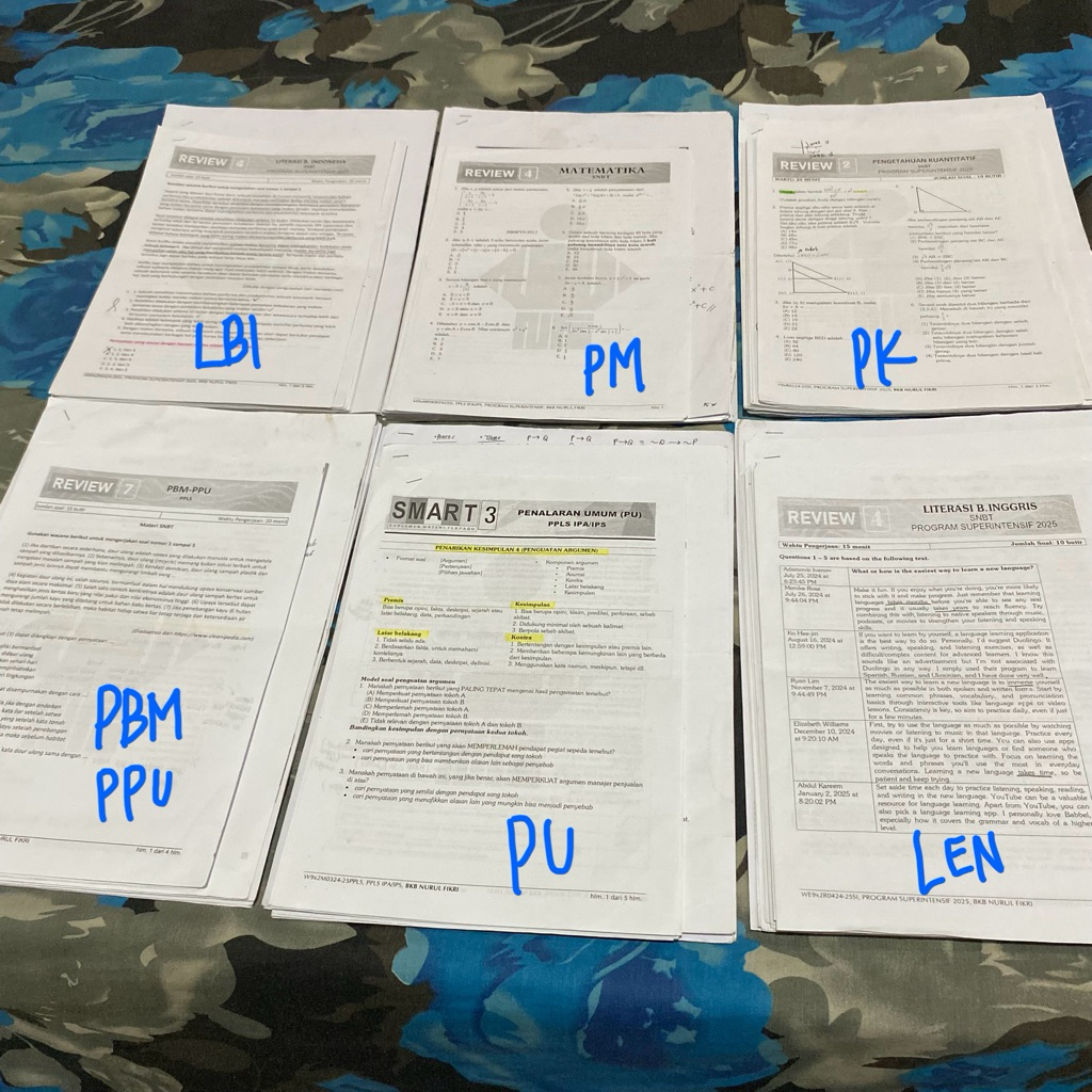 KERTAS LATIHAN SOAL LATSOL PTN UTBK SNBT 2025 NURUL FIKRI BIMBEL NF MODUL GO INTEN WANGSIT RUANGGURU