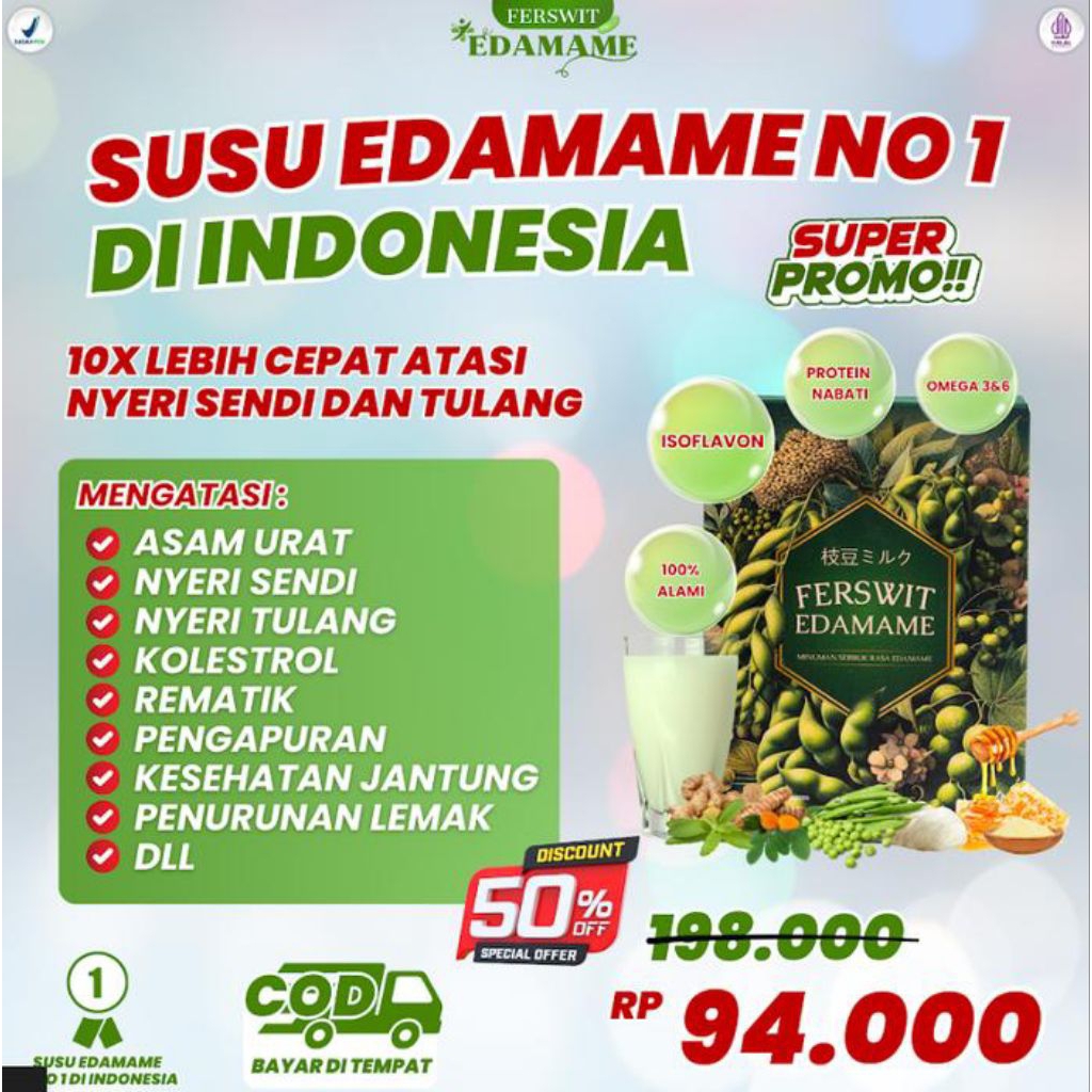 

Ferswit Susu Edamame Jepang Original