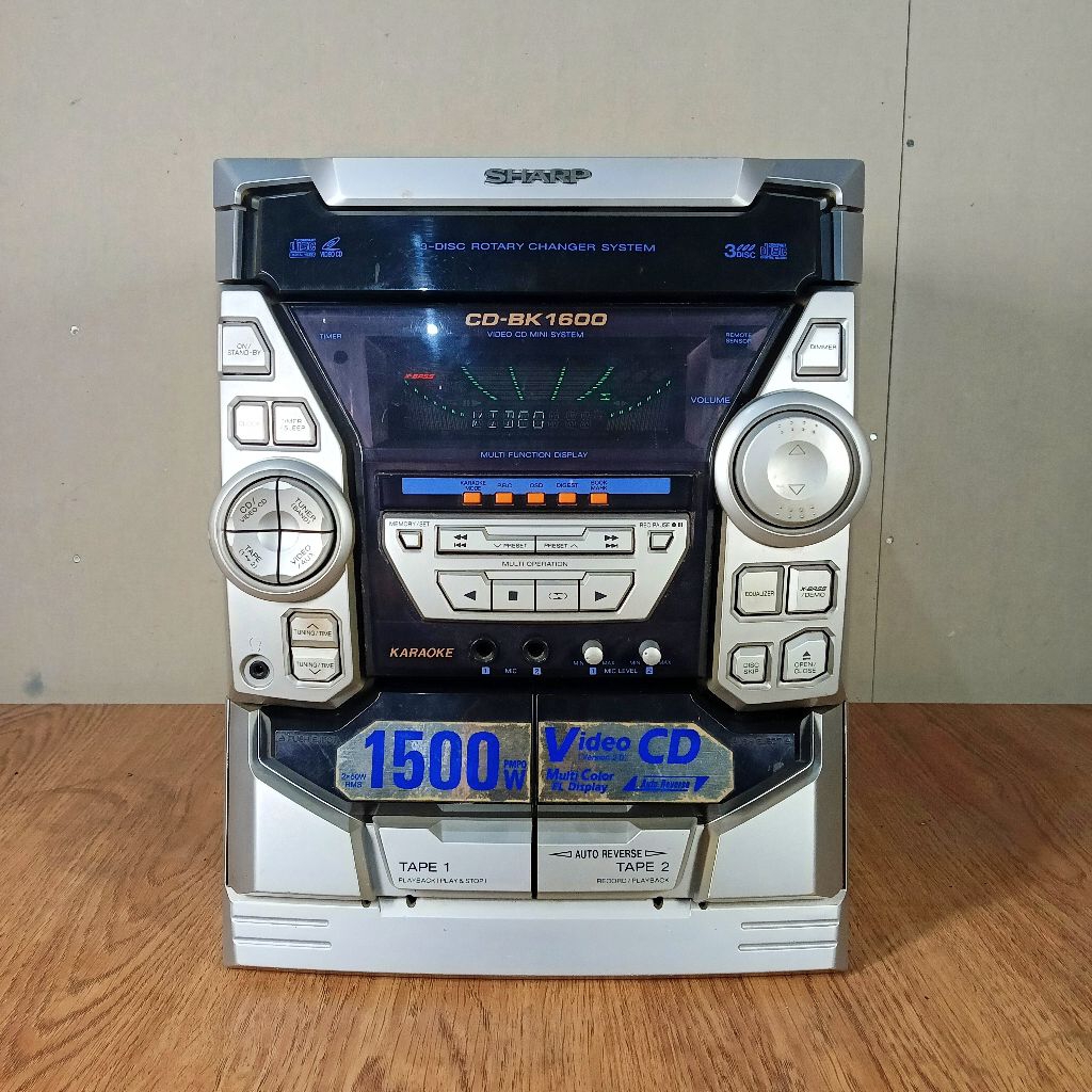 Head compo Sharp CD-BK1600v bekas normal