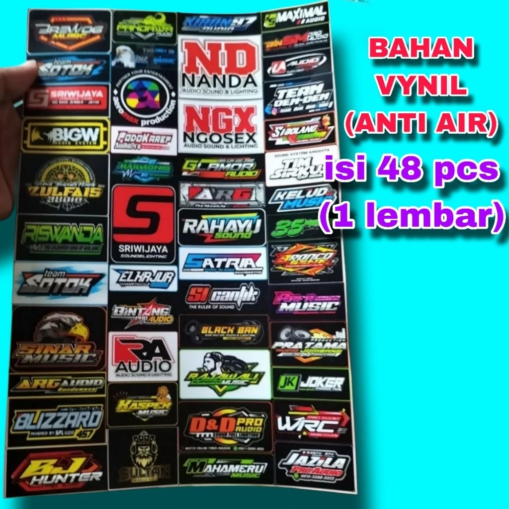 

Stiker Sound System | Stiker Audio | Stiker Sound System Audio | Stiker Sound System Anti Air | Stiker Logo Sound System Bahan Vinyl