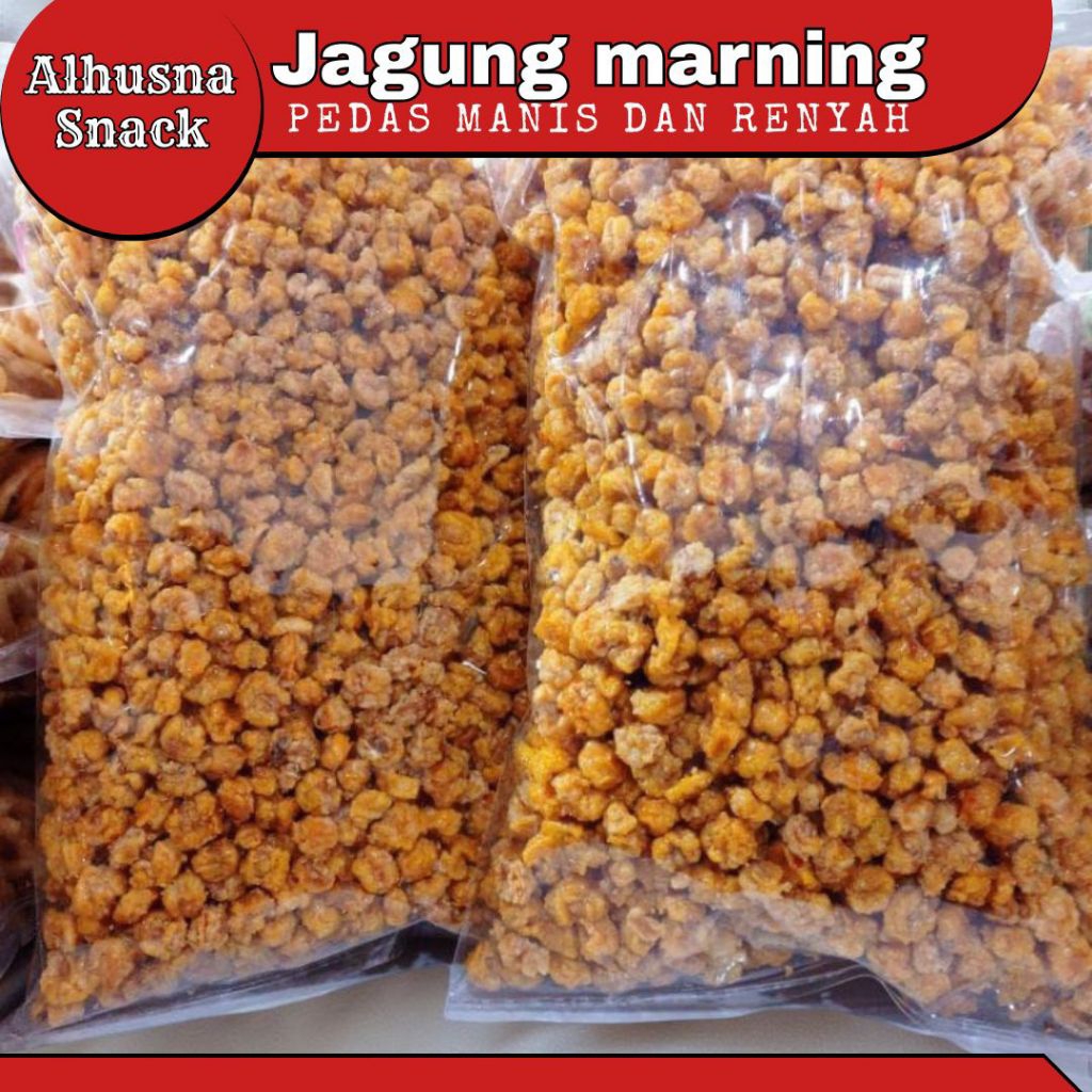 

Alhusna snack-Jagung Marning Pedas Manis-Emping Jagung