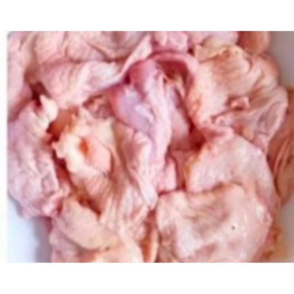 

kulit ayam fresh dn bersih netto 1000gr