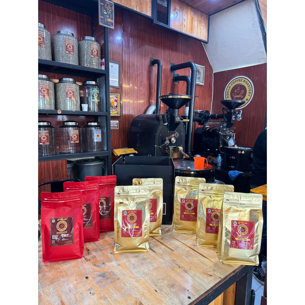 

ARABIKA PEABERRY 500gr+ARABIKA FERMENTED 30day 500gr(GAYO)