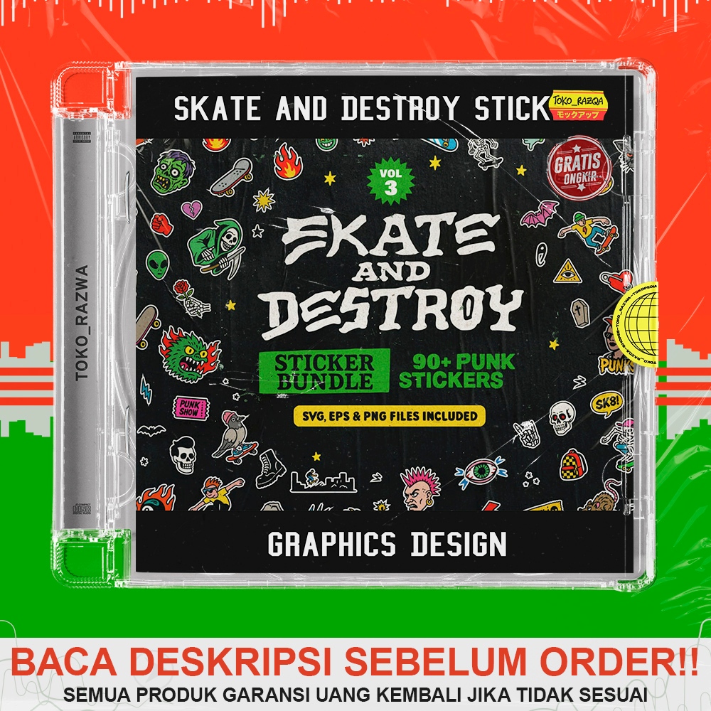 Graphics Design - Skate and Destroy Stickers - 070725