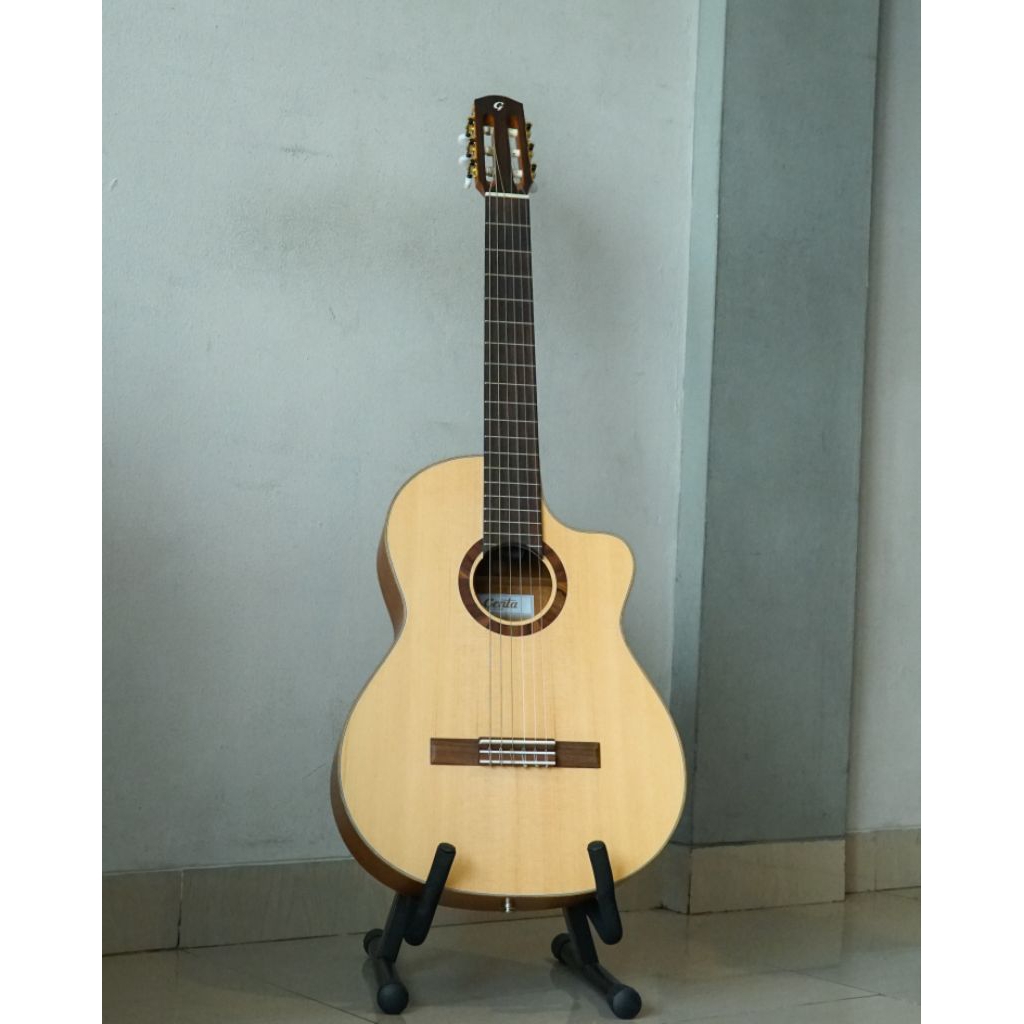 Genta C-400 CE LB All Solid Classical Acoustic Guitar NAT