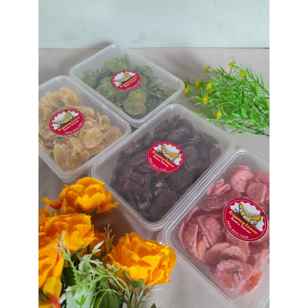 

PROMO BELI 2 HARGA LEBIH HEMAT II kripik pisang lumer II kripik pisang rasa gurih renyah II cemilan sehat II Home made II Promo 7.7