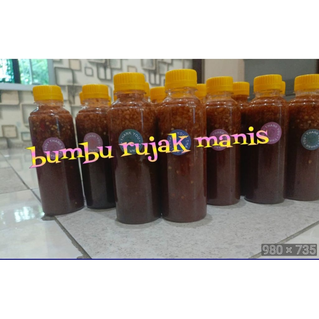 

bumbu rujak manis 250ml pedas dan sedang