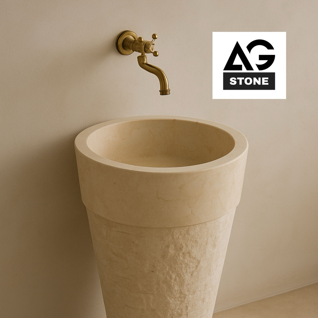 PEDISTAL WASTAFEL MARMER/MARMER / WASTAFEL ESTETIK/ BATU ALAM/ WASTAFEL BATU ALAM