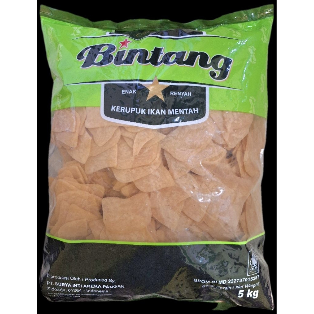 

KRUPUK UDANG BINTANG 5 KG | KRUPUK HAJATAN | KRUPUK IKAN MENTAH | KRUPUK SIAP GORENG | KRUPUK ENAK DAN RENYAH MURAH MERIAH
