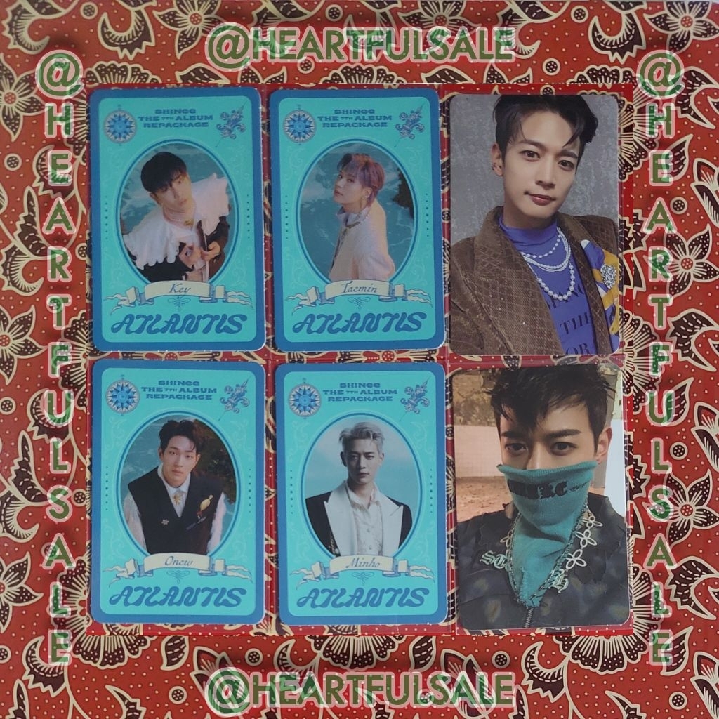 BELI = 100% DONASI UNTUK PALESTINA | FULLSET VOYAGE CARD ALBUM SHINEE ATLANTIS  PC PHOTOCARD ONEW KE