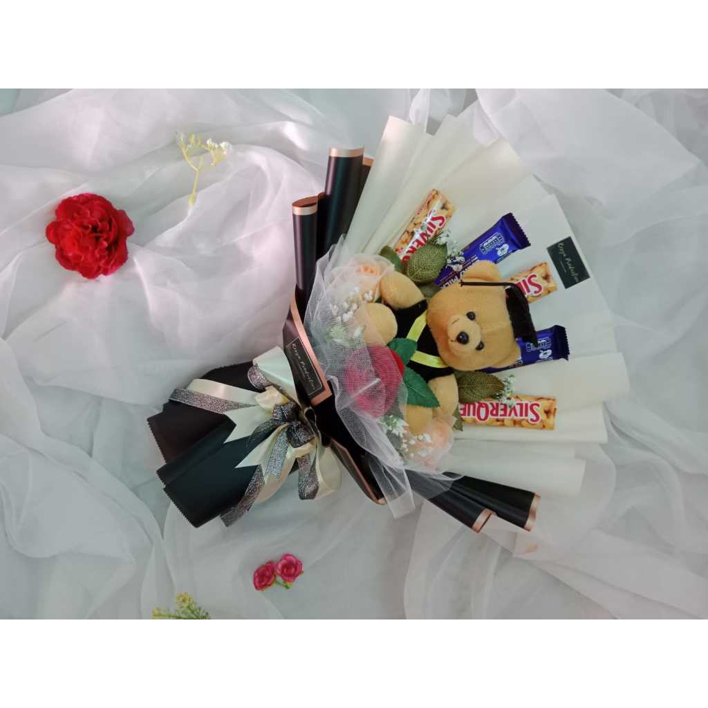 

Kesya Handmade | READY | Buket boneka wisuda + snack | Buket Kado Hadiah Wisuda