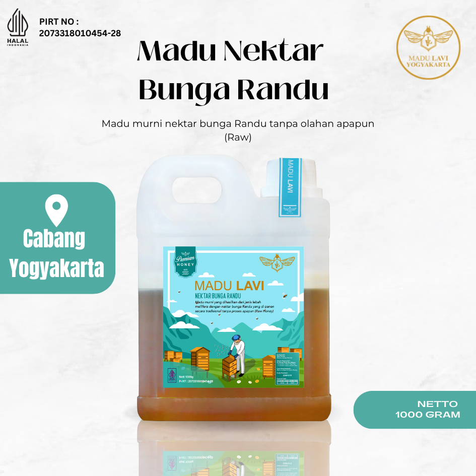

Madu Hutan Nektar Randu 1Kg Honey Bee