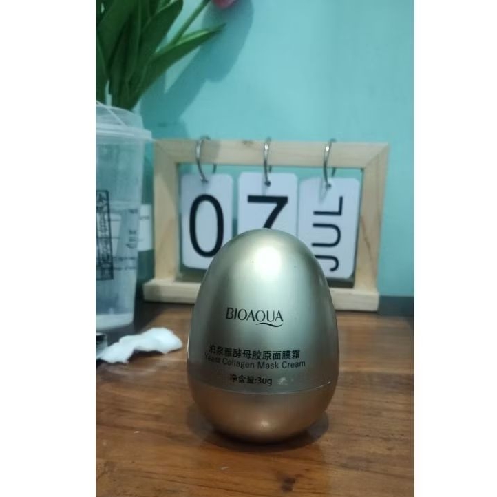 Preloved masker bioaqua/yeast collagen mask cream