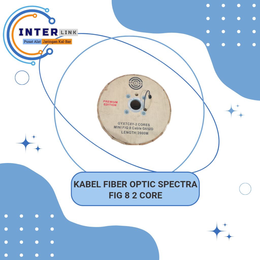 KABEL FIBER OPTIC FIG 8 2, 4, 6, 12 CORE (Spectra, Indofiber, Jolink)