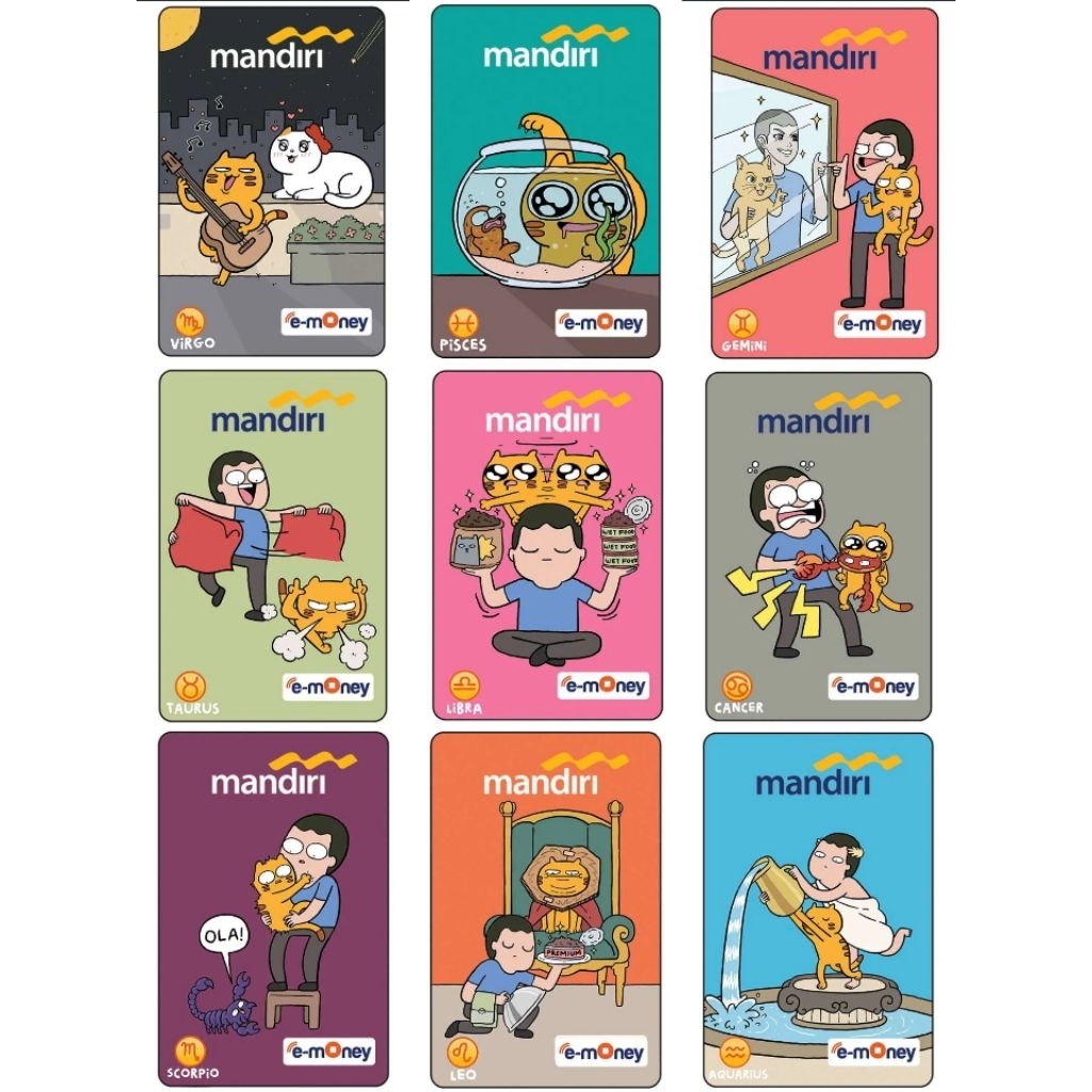 Emoney Mandiri Tahilalats edisi ZODIAC Original E-MONEY E-TOL
