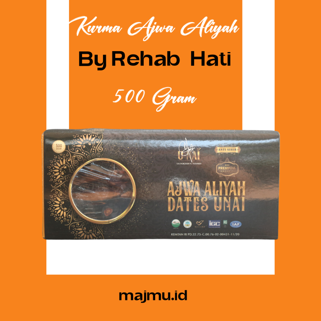 

Kurma Ajwa Aliyah Rehab Hati | Kurma Nabi Berkualitas untuk Kesehatan 500 GR