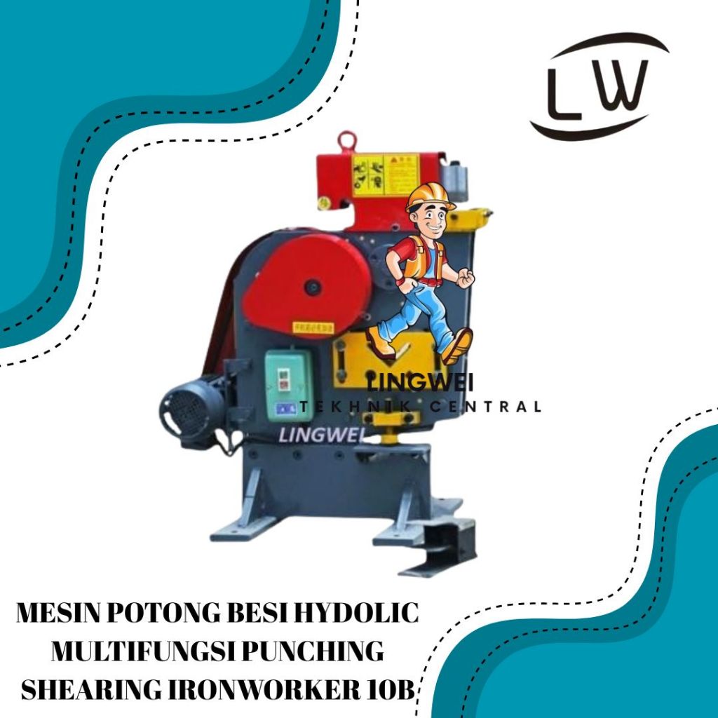MESIN POTONG BESI HYDOLIC MULTIFUNGSI PUNCHING SHEARING IRONWORKER 10B