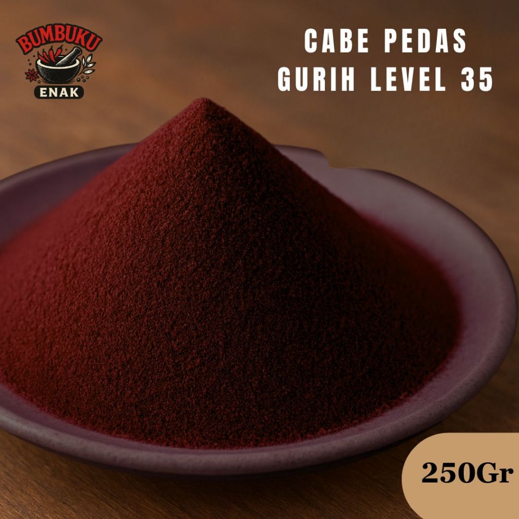 

Bumbu Tabur Cabe Pedas Gurih Level 35 Non MSG 250gr – Pedas Ekstrem Gurih Nikmat, Aman Tanpa MSG & Siap Menggoda Lidah!