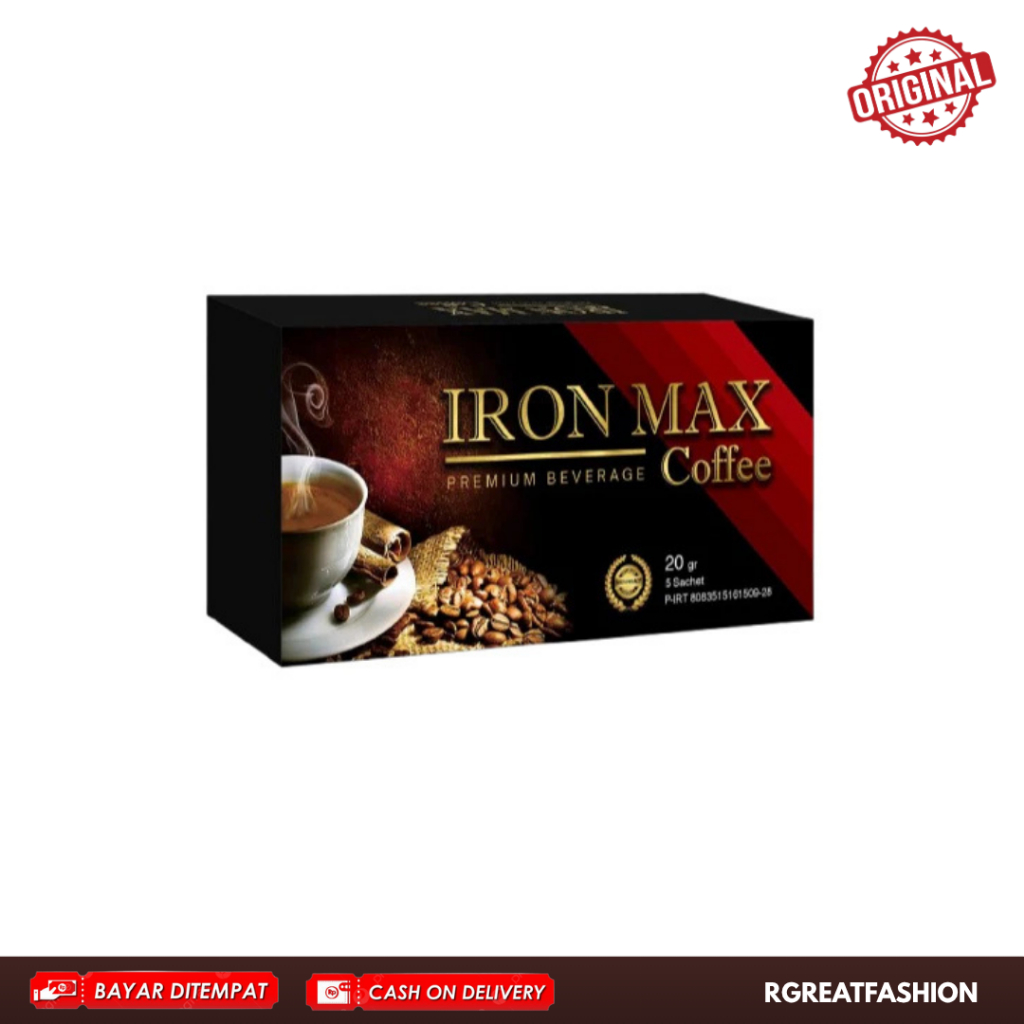 

KOPI IRONMAX Coffee 1 Box Isi 5 Sachet Original Resmi / Kopi Ironmax