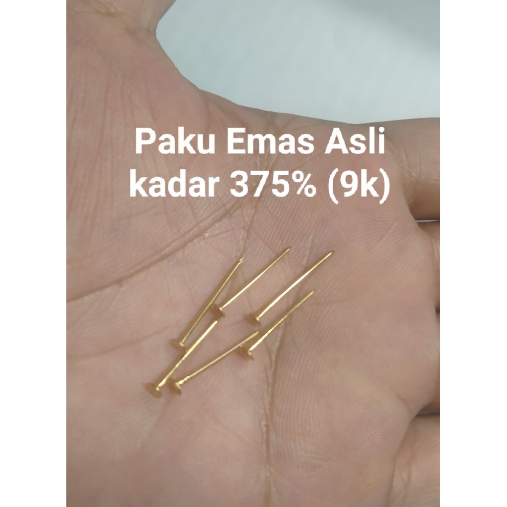 Paku Emas Asli Kadar 375% (9k) Kegunaan Buat Rumah Toko Baru Atau Buat Keperluan Lainnya
